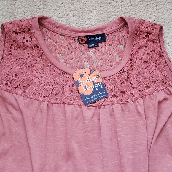 INDIGO PUPPY Smocked Peplum Tank - Picture 5 of 7